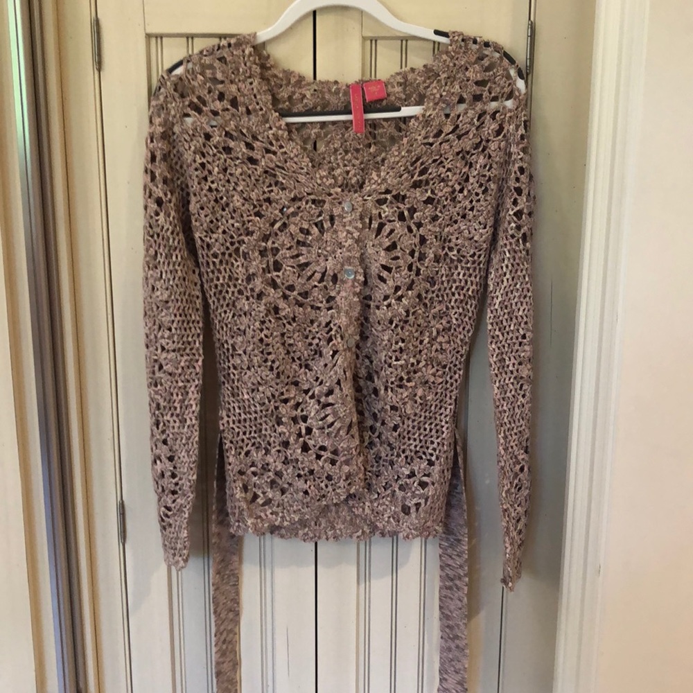 CHARLOTTE open crochet sweater